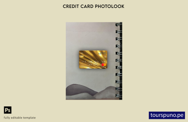 listo para imprimir plantilla frontal de aspecto fotográfico dorado de Masterc 2